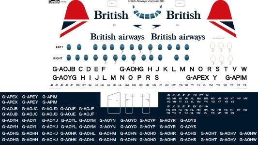 Vickers Viscount 800 (British Airways)  144-85