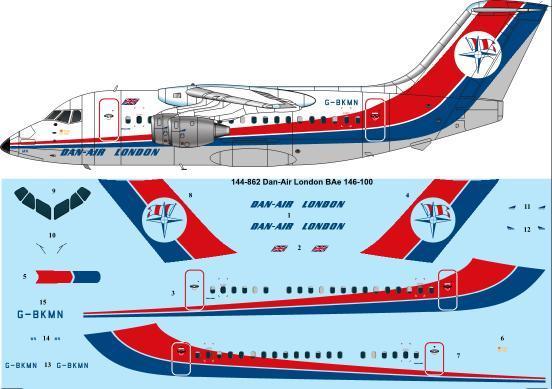 BAe146-100 (Dan Air London) 144-862