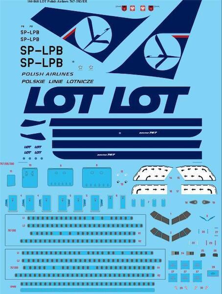 Boeing 767-3D/ER (LOT - Polish Airlines) 144-868