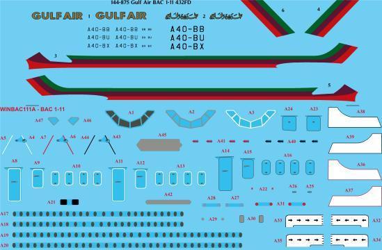 BAC1-11-400 (Gulf Air)  144-875