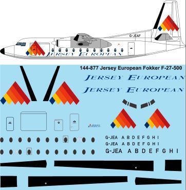 Fokker F27-500 Friendship (Jersey European) 144-877