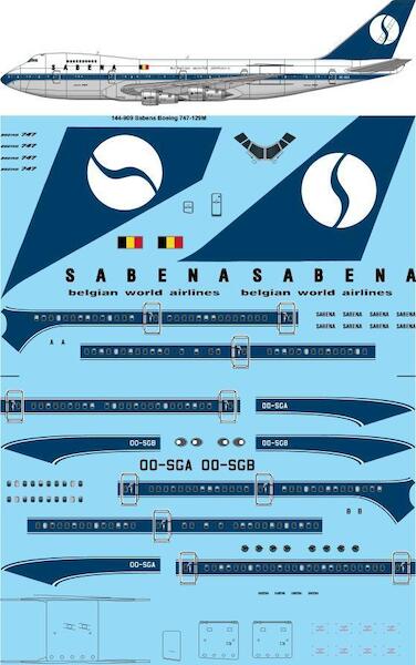Boeing 747-100 (Sabena) Dark blue  144-909
