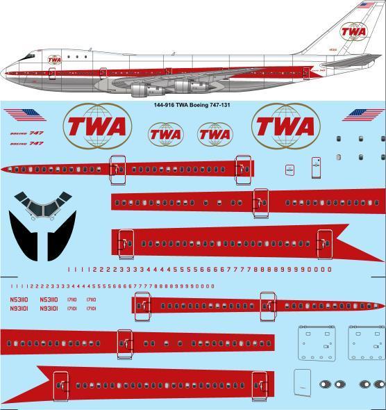 Boeing 747-100 (Trans World Airlines) 144-916