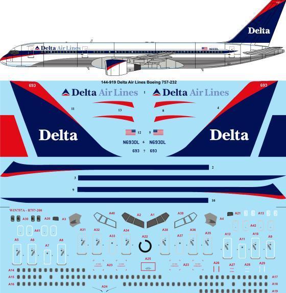 Boeing 757-200 (Delta Airlines)  144-919