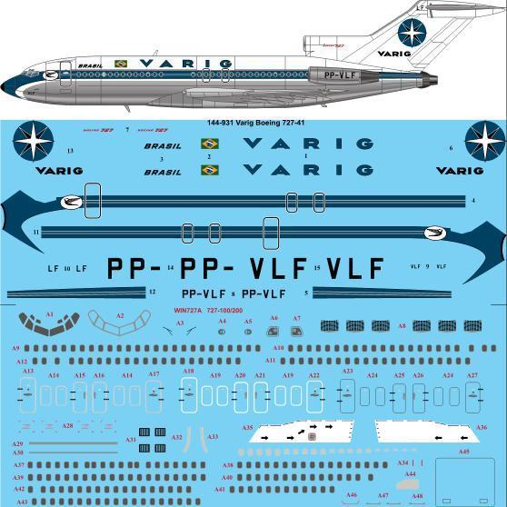 Boeing 727-100 (Varig) 144-931