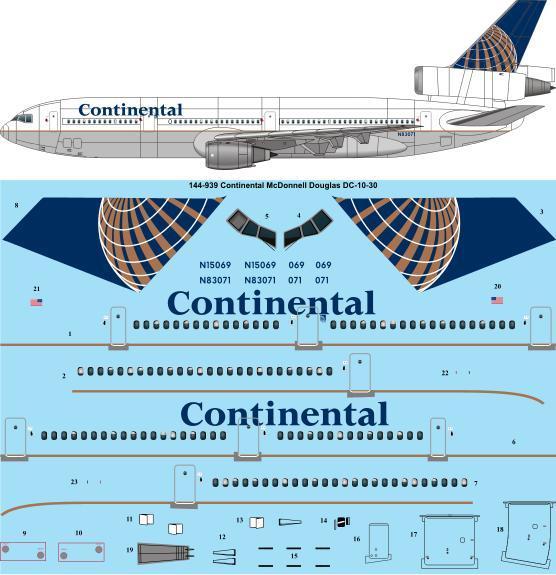 McDonnell Douglas DC10-30 (Continental)  144-939
