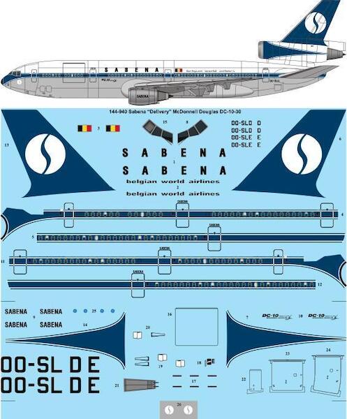 McDonnell Douglas DC10-30 (Sabena - Delivery Scheme) 144-940
