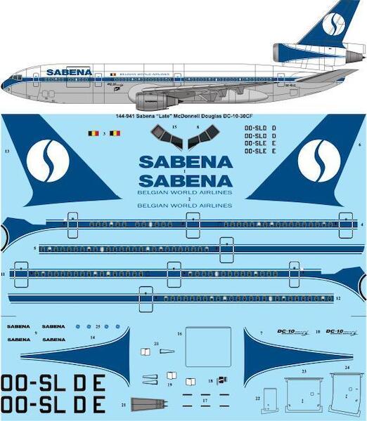 McDonnell Douglas DC10-30 (Sabena - Late Scheme) 144-941