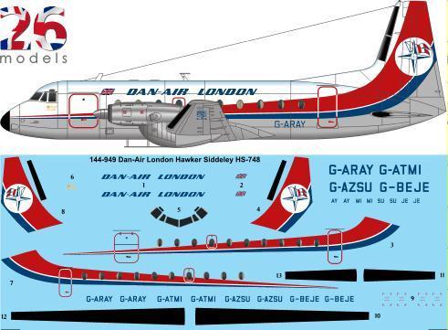 Hawker Siddeley HS748 (Dan-Air London)  144-949