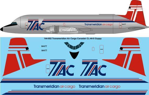 Canadair CL44-0 Guppy (Transmediridian)  144-952