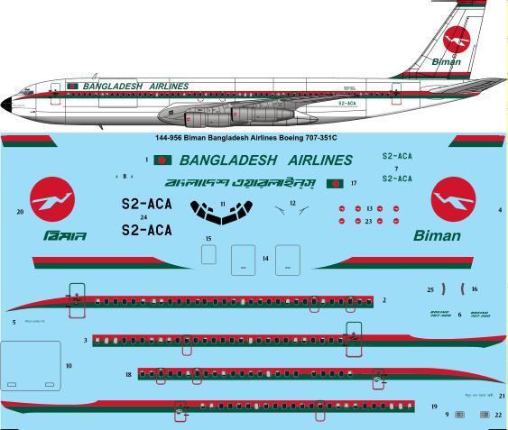 Boeing 707-351C (Bangladesh Biman) 144-956