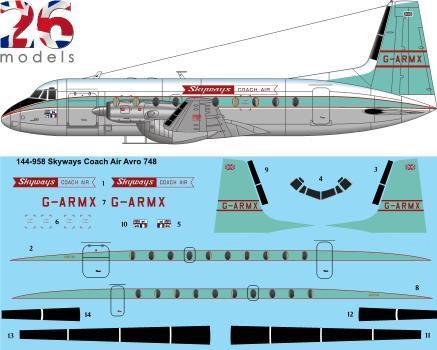 Hawker Siddeley HS748 (Skyways Coach Air)  144-958