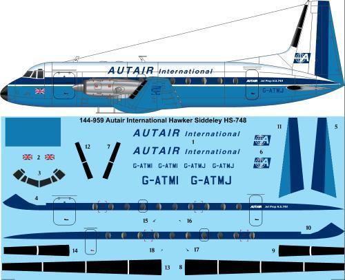 Hawker Siddeley HS748 (Autair International) 144-959