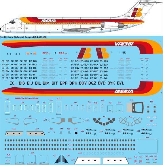 McDonnell Douglas DC9-32/33RC (Iberia)  144-965