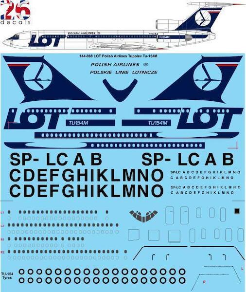 Tupolev Tu154M (LOT Polish Airlines) 144-968