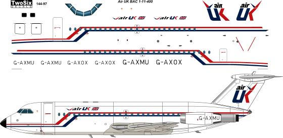 BAC 1-11 srs 500 (Air UK)  144-97