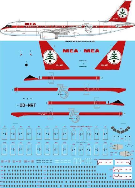 Airbus A320 (MEA Retro)  144-972