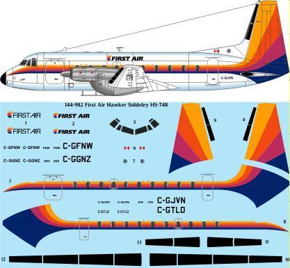 Hawker Siddeley HS748 (First Air) 144-982
