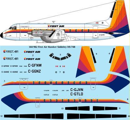 Hawker Siddeley HS748 (First Air)  144-982