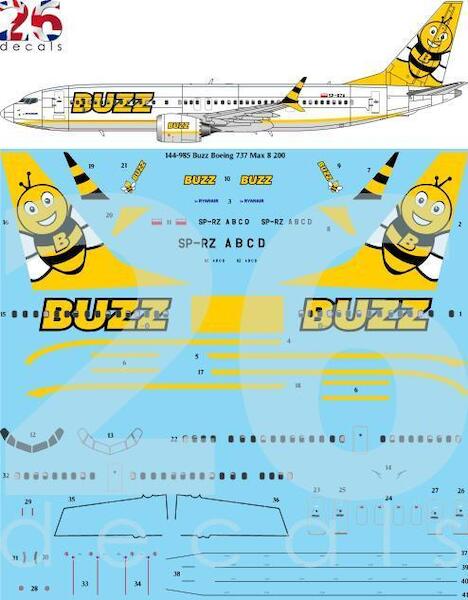 Boeing 737 Max 8 (Buzz) 144-985
