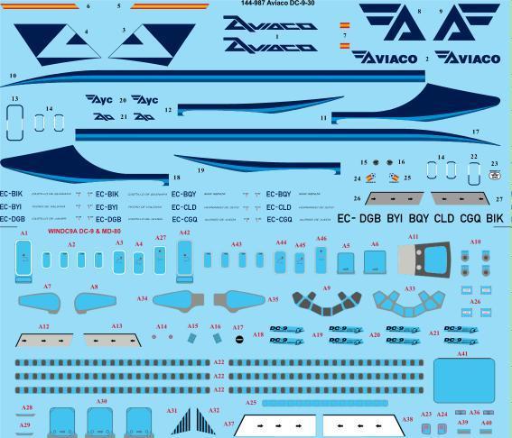 Douglas DC9-30 (Aviaco)  144-987