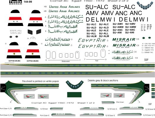 De Havilland Comet 4 (United Arab Airlines) 144-99