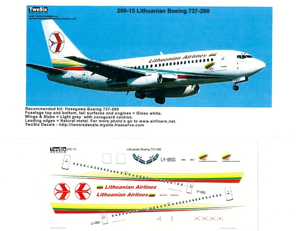 Boeing 737-200 (Lithuanian) 200-15