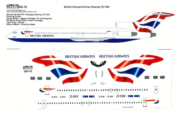 Boeing 727-200 (British Airways "Chatham")  200-16