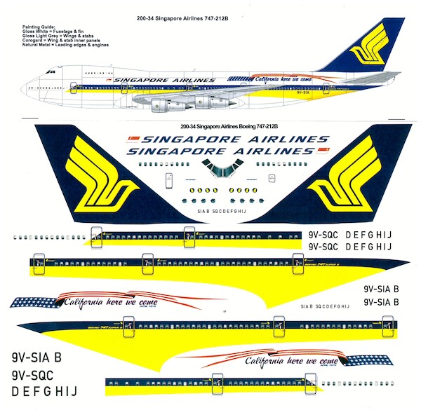 Boeing 747-212B (Singapore Airlines) 200-34