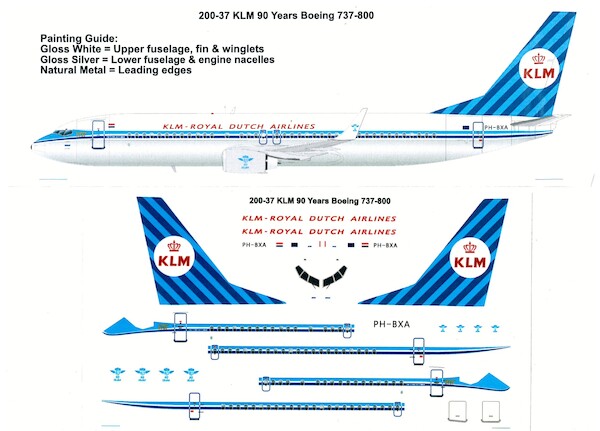 Boeing 737-800 (KLM 90 Years Retro)  200-37