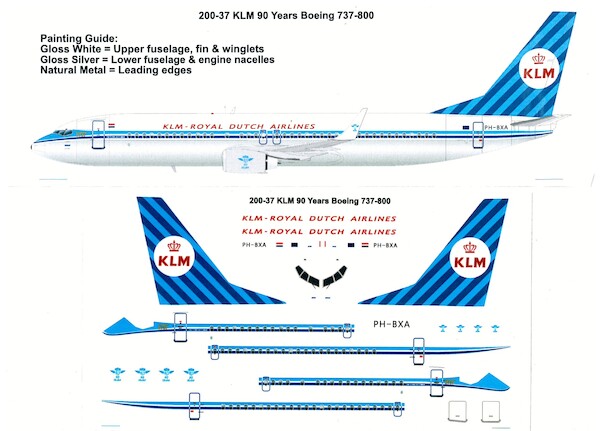 Boeing 737-800 (KLM 90 Years Retro) 200-37