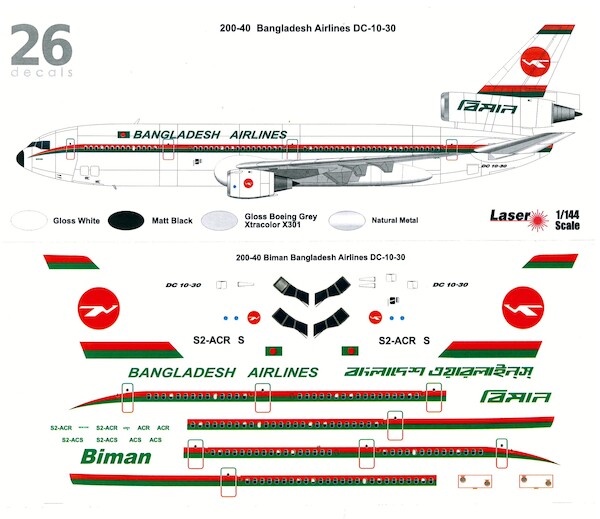 Douglas DC10-30 (Bangladesh Biman) 200-40