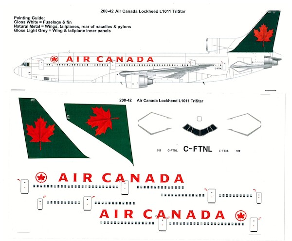 Lockheed L1011 Tristar (Air Canada Final colours)  200-42