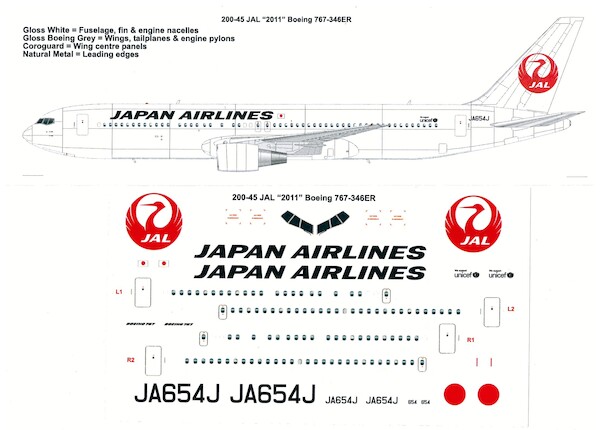 Boeing 767-346ER (Japan Airlines JAL 2011) 200-46