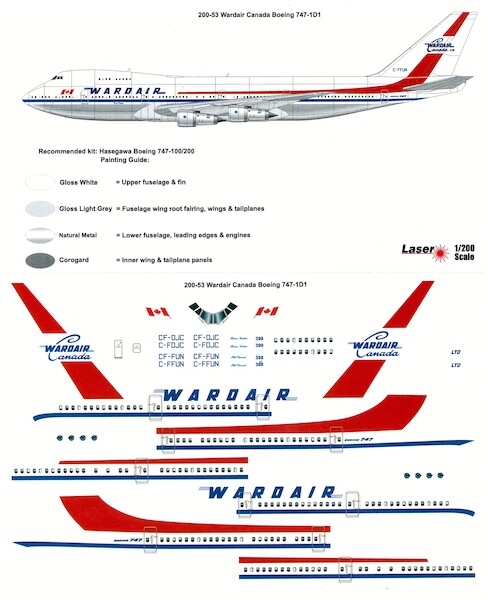 Boeing 747-1D1 (Wardair)  200-53