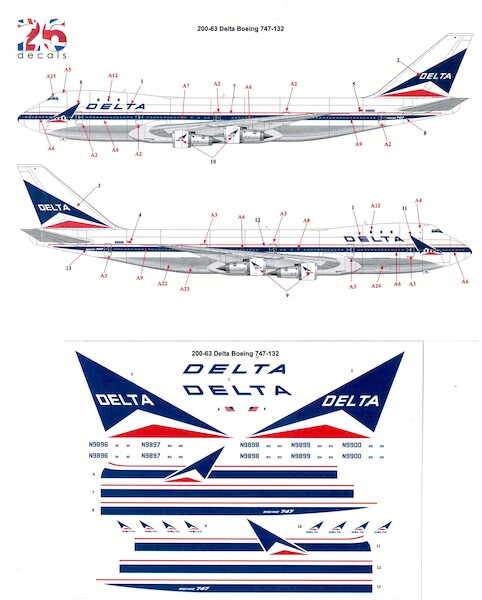 Boeing 747-132 (Delta)  200-63