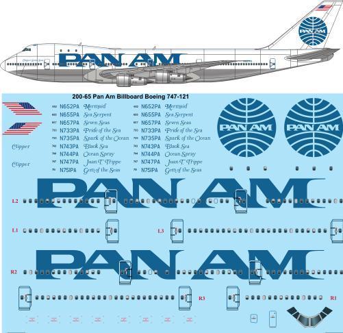 Boeing 747-100 (PanAm Billboards)  200-65
