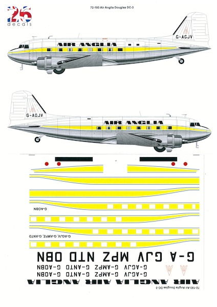 Douglas DC3 (Air Anglia) 72-193