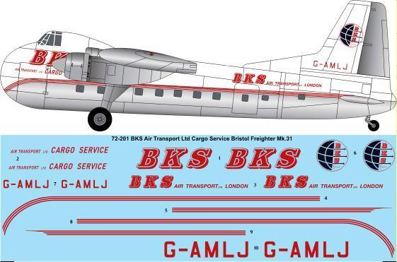 Bristol 170 Freighter MK31 (BKS Air Transport of London) 72-201