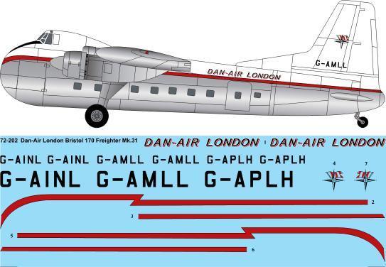 Bristol 170 Freighter MK31 (Dan Air London) 72-202