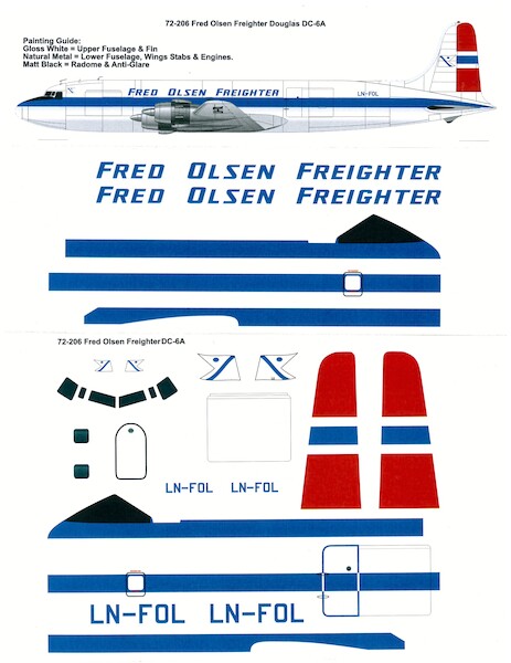 Douglas DC6A (Fred Olsen) 72-206