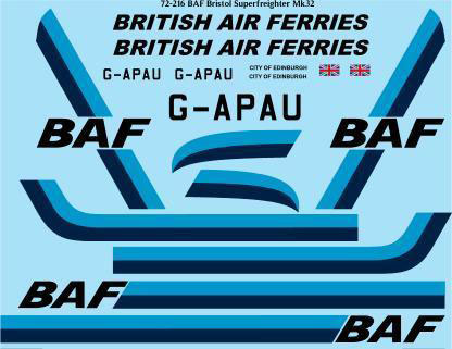 Bristol 170 SuperFreighter MK32 (British Air Ferries Blue) 72-216