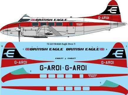 De Havilland Dove MK5 (British Eagle)  72-223