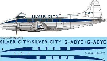 De Havilland Dove MK6 (Silver City) 72-224