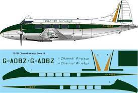 De Havilland Dove MK1b (Channel Airways)  72-225