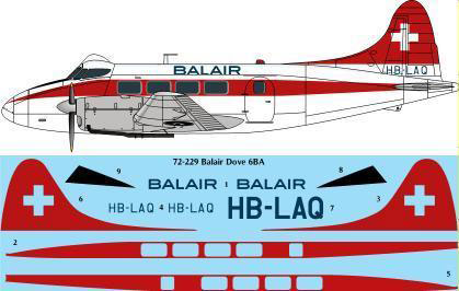 De Havilland Dove MK6BA (Baiair)  72-229
