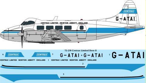 De Havilland Dove MK8 (Centrax)  72-230