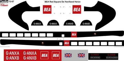 De Havilland Heron (BEA Red Square)  72-07