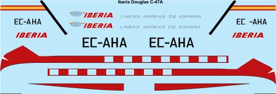 Douglas C47 Dakota (Iberia) 72-104