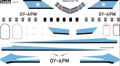 Hawker Siddeley HS125 (Maersk) 72-11